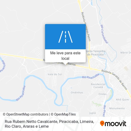 Rua Rubem Netto Cavalcante mapa