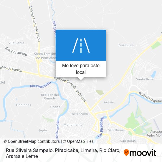 Rua Silveira Sampaio mapa