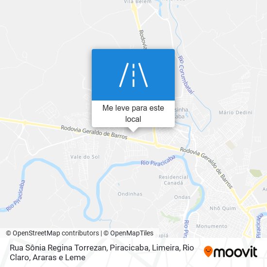 Rua Sônia Regina Torrezan mapa