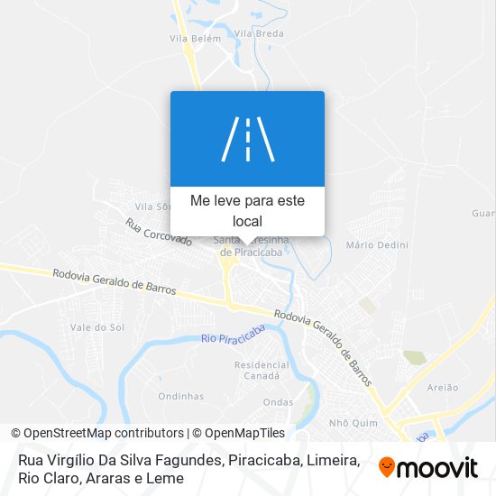 Rua Virgílio Da Silva Fagundes mapa