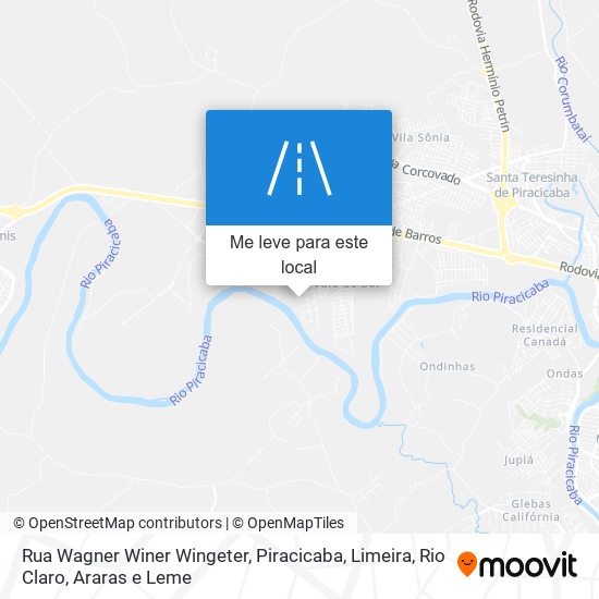 Rua Wagner Winer Wingeter mapa