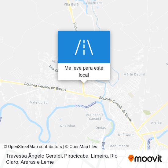 Travessa Ângelo Geraldi mapa