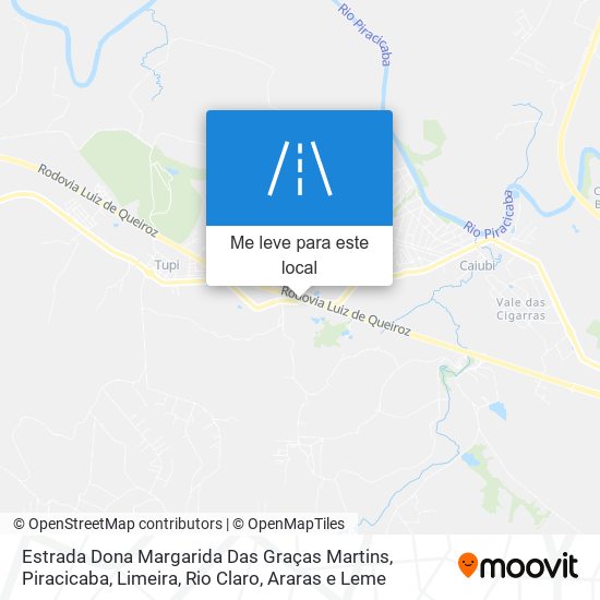 Estrada Dona Margarida Das Graças Martins mapa