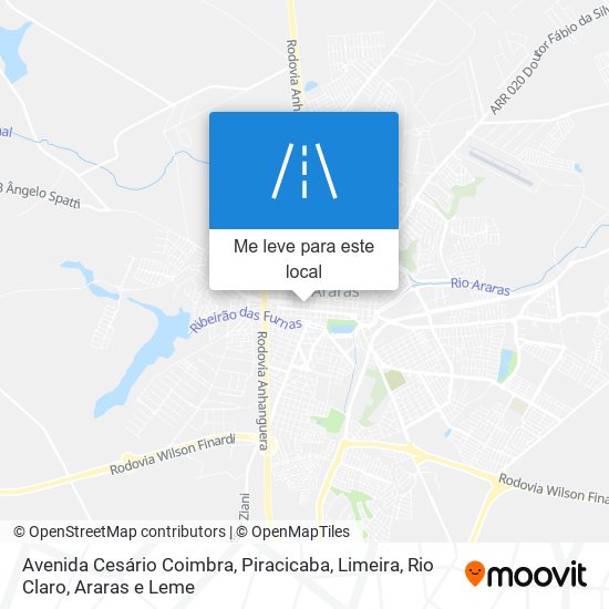 Avenida Cesário Coimbra mapa