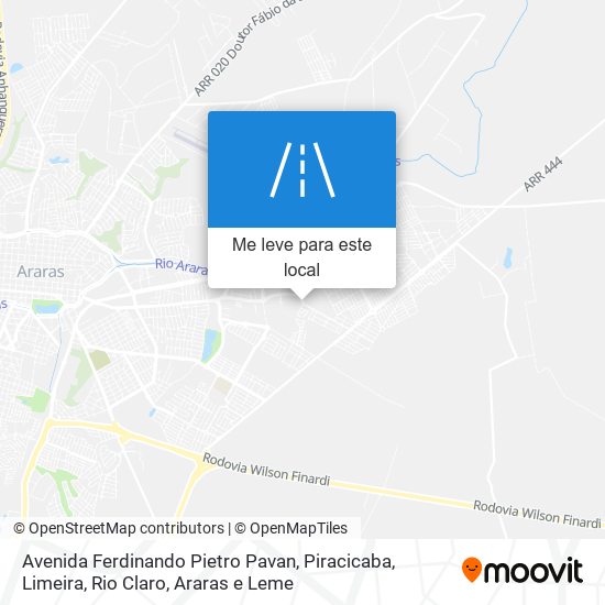 Avenida Ferdinando Pietro Pavan mapa