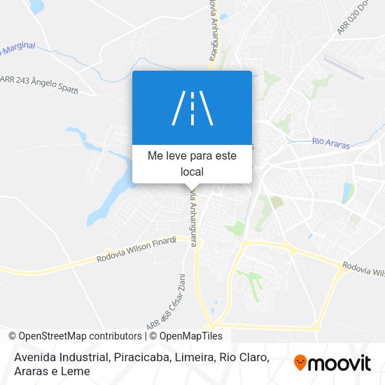 Avenida Industrial mapa