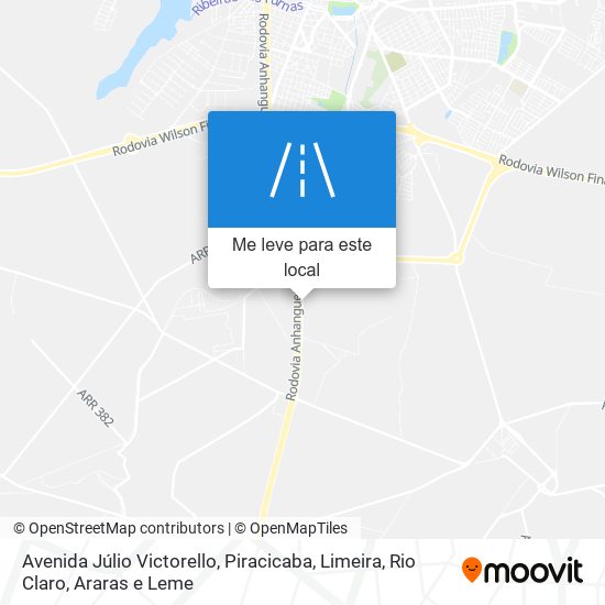 Avenida Júlio Victorello mapa