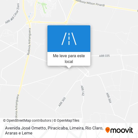 Avenida José Ometto mapa