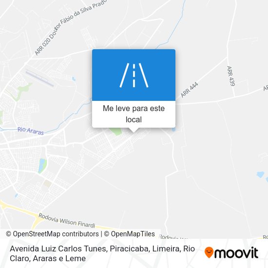 Avenida Luiz Carlos Tunes mapa