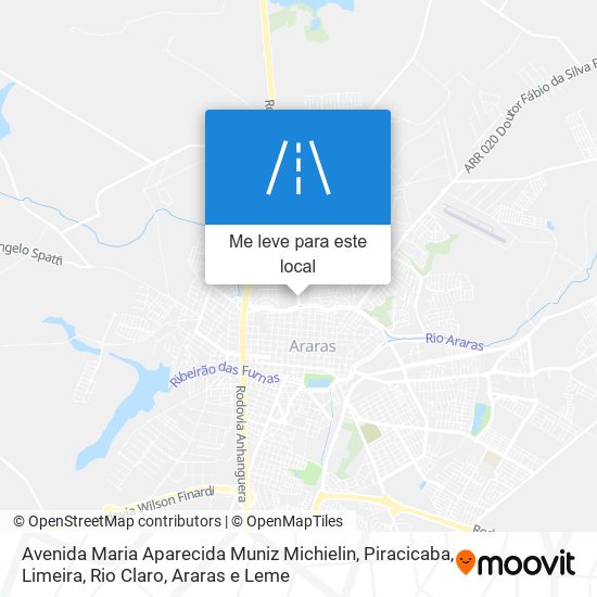 Avenida Maria Aparecida Muniz Michielin mapa