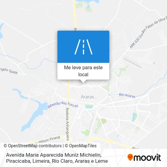 Avenida Maria Aparecida Muniz Michielin mapa