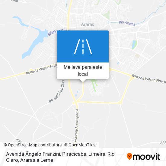 Avenida Ângelo Franzini mapa