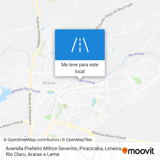 Avenida Prefeito Milton Severino mapa