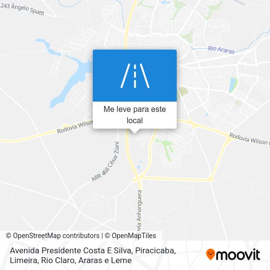 Avenida Presidente Costa E Silva mapa