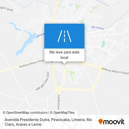 Avenida Presidente Dutra mapa