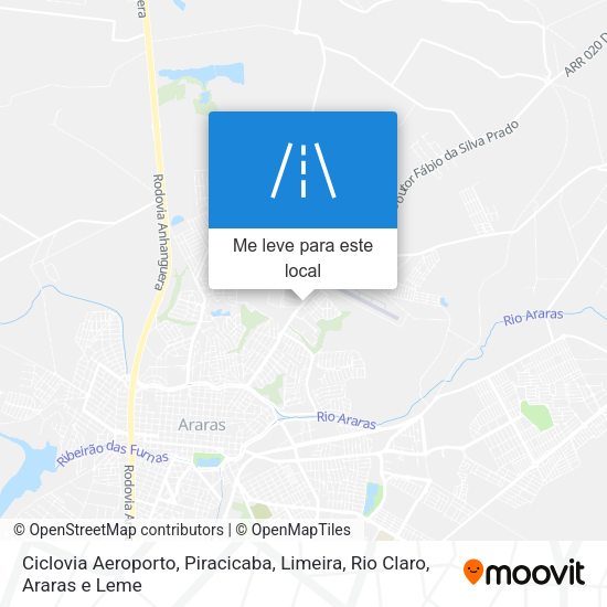 Ciclovia Aeroporto mapa