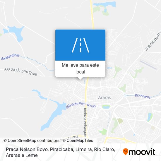Praça Nélson Bovo mapa