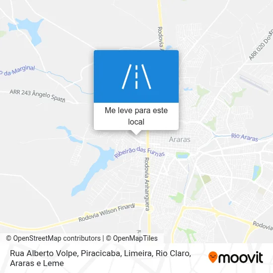 Rua Alberto Volpe mapa