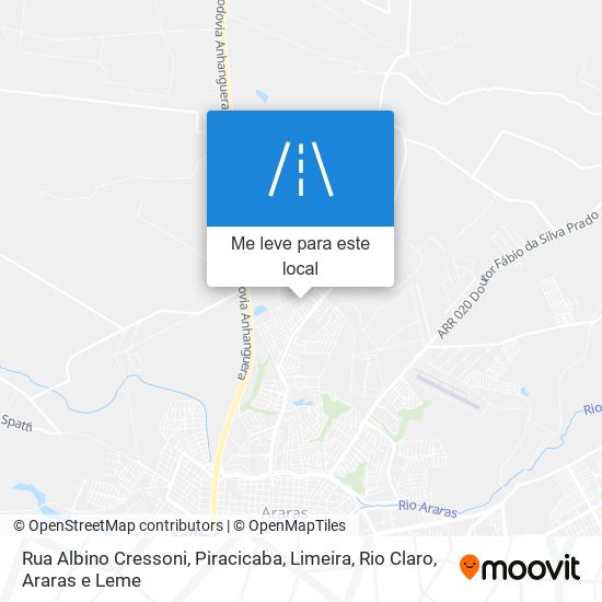 Rua Albino Cressoni mapa