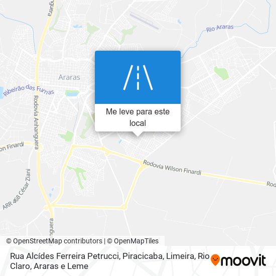 Rua Alcídes Ferreira Petrucci mapa