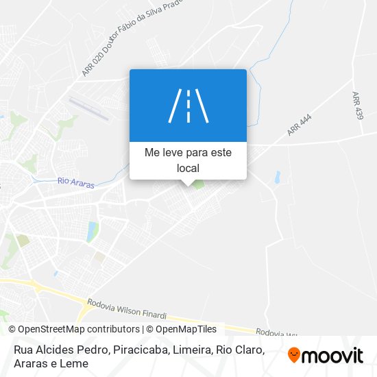 Rua Alcides Pedro mapa