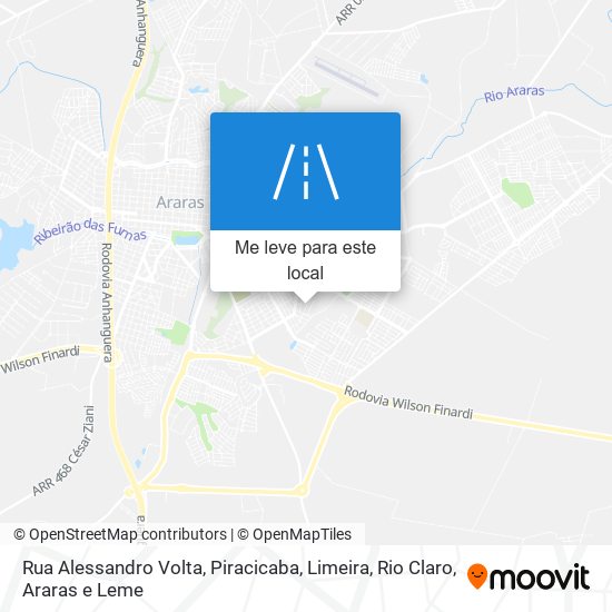 Rua Alessandro Volta mapa