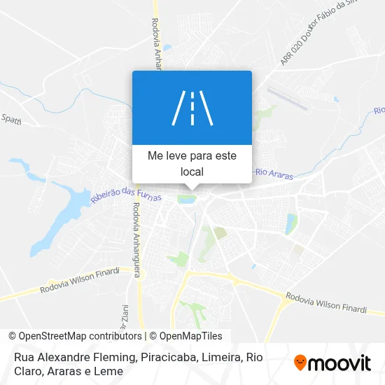 Rua Alexandre Fleming mapa
