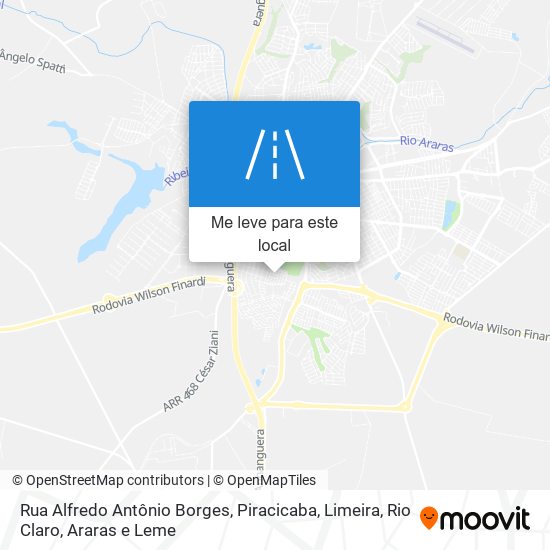 Rua Alfredo Antônio Borges mapa