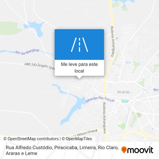 Rua Alfredo Custódio mapa