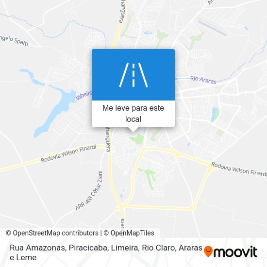 Rua Amazonas mapa