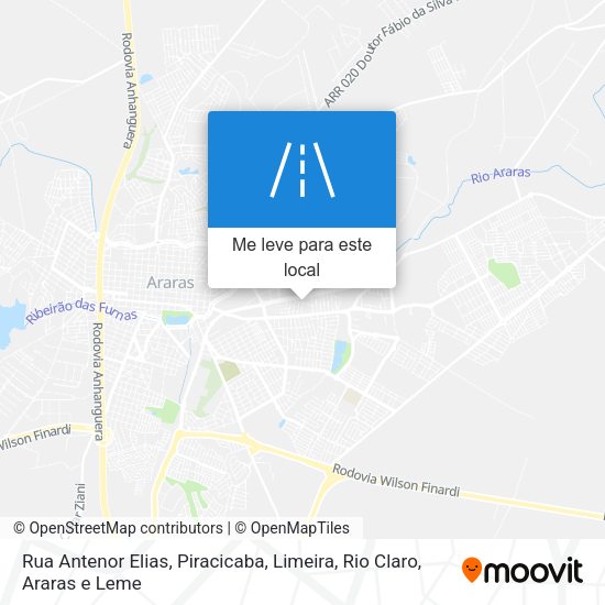 Rua Antenor Elias mapa