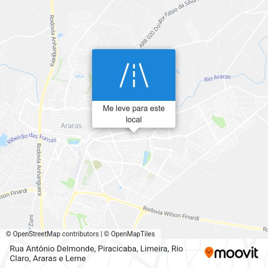 Rua Antônio Delmonde mapa