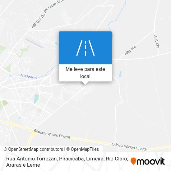 Rua Antônio Torrezan mapa
