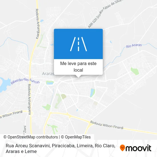 Rua Arceu Scanavini mapa