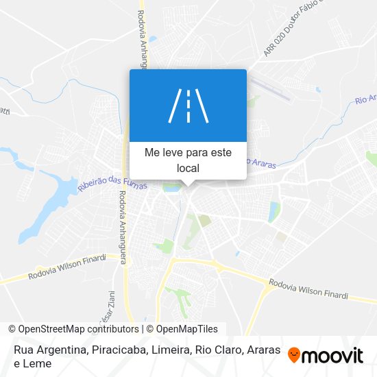 Rua Argentina mapa