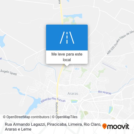 Rua Armando Lagazzi mapa