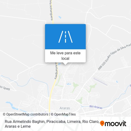 Rua Armelindo Baghin mapa