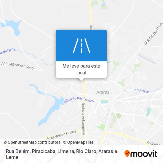 Rua Belém mapa