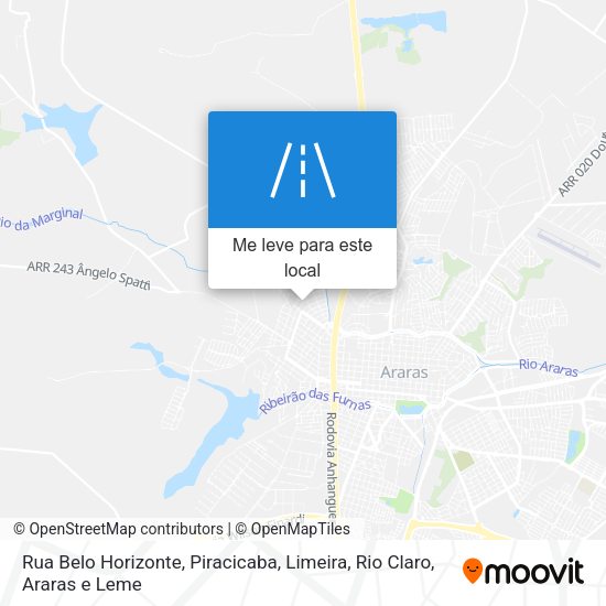 Rua Belo Horizonte mapa