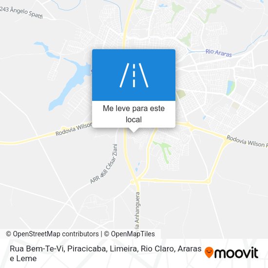 Rua Bem-Te-Vi mapa
