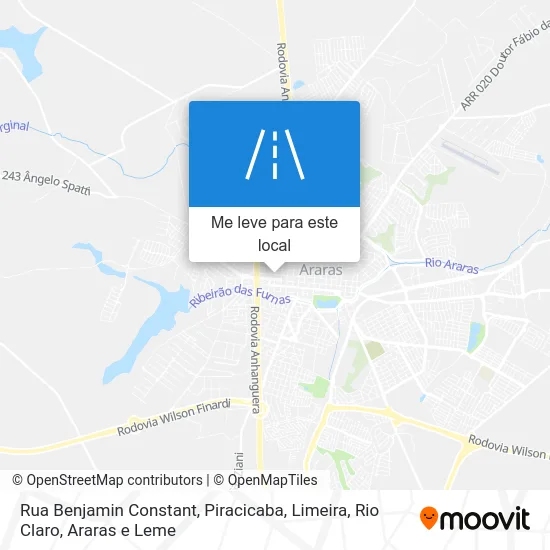 Rua Benjamin Constant mapa