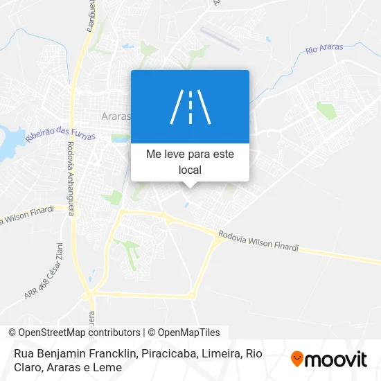 Rua Benjamin Francklin mapa