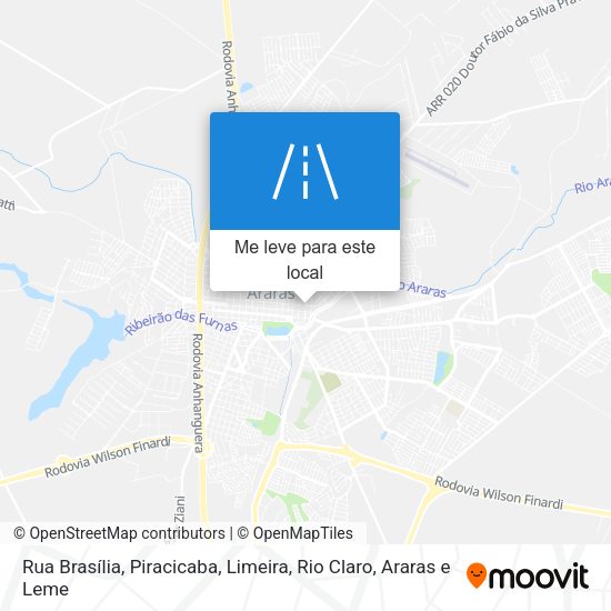 Rua Brasília mapa