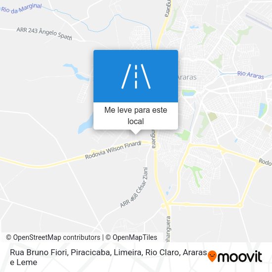 Rua Bruno Fiori mapa