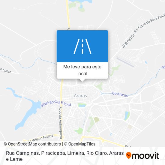 Rua Campinas mapa