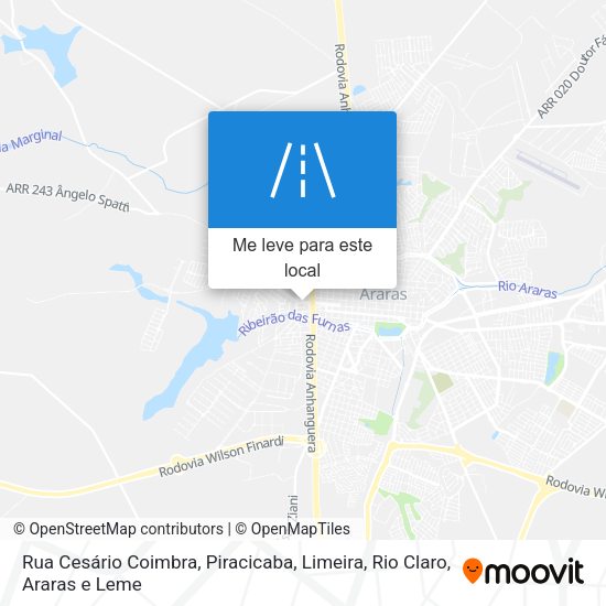 Rua Cesário Coimbra mapa
