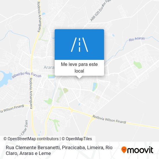 Rua Clemente Bersanetti mapa
