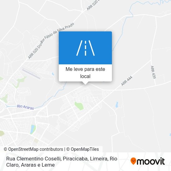 Rua Clementino Coselli mapa