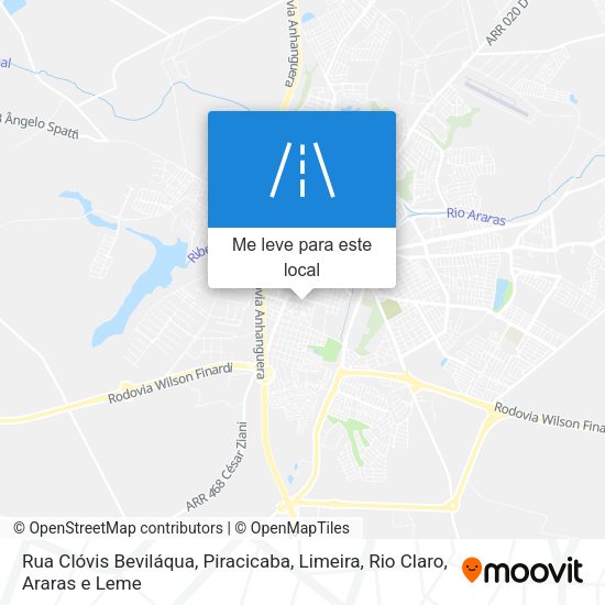 Rua Clóvis Beviláqua mapa