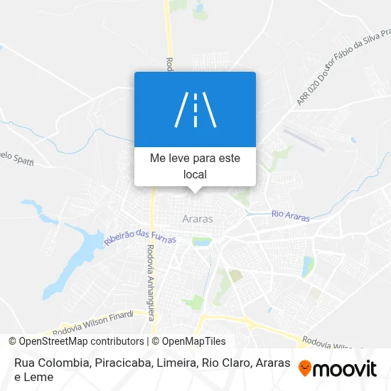 Rua Colombia mapa
